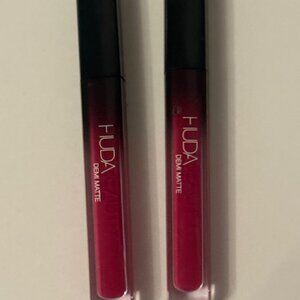 Lot of 2 - Huda Beauty Demi Matte Cream  Lipstick 💄- Passionista